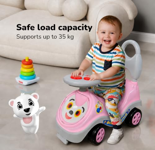 Image of Mini Car Toy for Kids, Push and Go Vehicle for Boys and Girls, Small Car Play Toy with Smooth Wheels, Fun Indoor Play for Ride on for Kids 1 to 3 Years Upto 25 Kgs