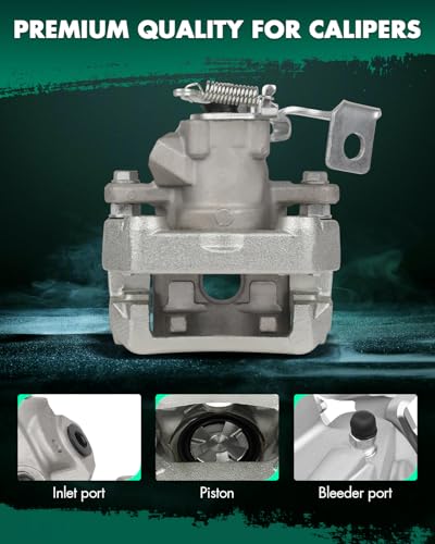 Image of SCITOO Rear Right Brake Caliper With Bracket 19B6286 Compatible For Toyota Prius 2010-2015 For Toyota Prius Plug-In 2012-2015