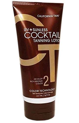 California tan uv+ sunless cocktail tanning lotion, 6 ounce