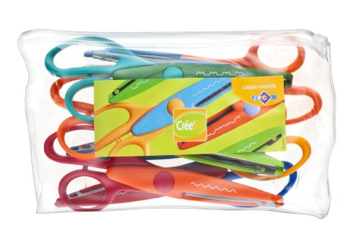 Jpc créations Pochette de 6 Ciseaux 16 cm Coloris assortis