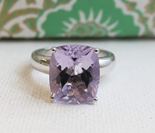 Bague améthyste argent sterling anti-allergie : éclat durable sans taches