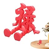 Multiples applications : Les décorations de bureau du Nouvel An Chinois servent plusieurs objectifs en ornant des zones telles que les rebords de fenêtre, cheminées, bureaux et meubles d'entrée, offrant un charme visuel. Elles sont aussi idéales pour les meubles de télévision, étagères et tables de chevet, amplifiant facilement les ambiances de fête.
