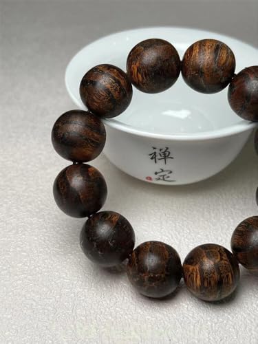 Bois d'agar Sauvage Authentique : bracelet mala d'exception 20mm