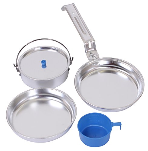 Rothco 5-Piece Aluminum Mess Kit – Compact and Durable Cookware Set for Camping and Outdoor Adventures