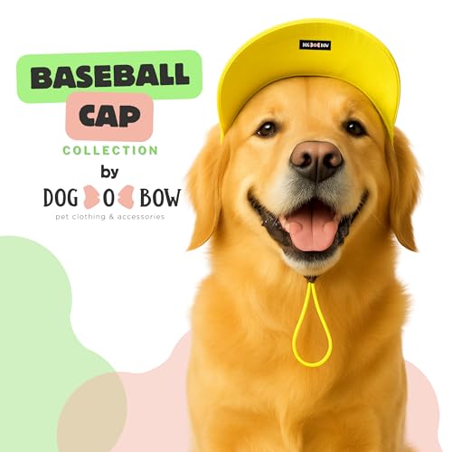 Image of Dog-O-Bow Baseball Cap for Dogs | Soft, Lightweight Cap (Medium)