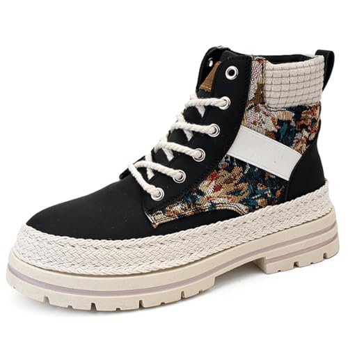 Men's Boots Lightweight Anti-Slip Casual Boots Mens High-top Leather for Fall and Winter Sports