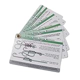 RNXRZANK 6 Knotenkarten für Angler: Professionelles Und Kompaktes Zubehör, Geschenkidee für Angler, Anleitung für Anfänger