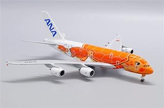 JC Wings ANA Airlines for Airbus A380 JA383A Orange Sea Turtle 1/500 DIECAST Aircraft Pre-Built Model