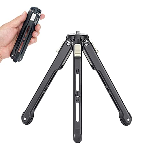 FOTOBETTER Mini Trépied de Table Macro Portablede,Petit Trépieds de Voyage Léger d avec Clip de Téléphone pour Video Studio/GoPro/Smartphone/Appareil Photo/Gimbal Stabilsateur/projecteur Cover