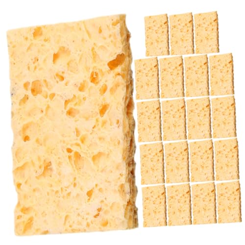 STOBAZA 50pcs Soldering Iron Cleaning Foam Scrub Cleaner Cleaning Sponges Solder Sponge Soldering Cleaning Solder Tip Cleaning Tools Soldering Iron Cleaning Kit Soldering Sponge