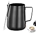 Bricco per Latte in Acciaio Inox,Bricco da Latte 350ml,Caffè Latte Penna Artistica,per cappuccino barista espresso making Bricco per Cappuccino