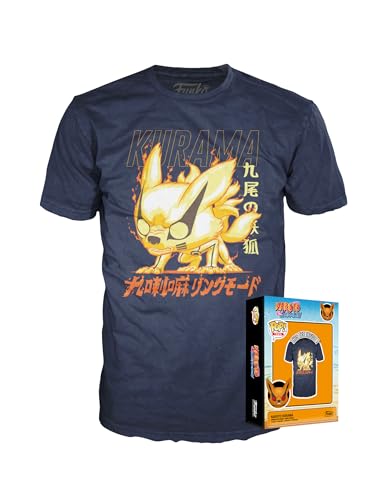 Preisvergleich Produktbild Funko Boxed Tee: Naruto: Kurama - Large - (L) - T-Shirt - Kleidung - Geschenkidee - Kurzärmeliges Top Für Erwachsene Männer und Frauen - Offizielle Handelswaren - Anime Fans
