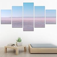 SIGNWIN 5 Panel Canvas Wall Art Modern Art Beach Coastal Expressive Global Multicolor Photography for Home Decorations Ready to Hang - 60
