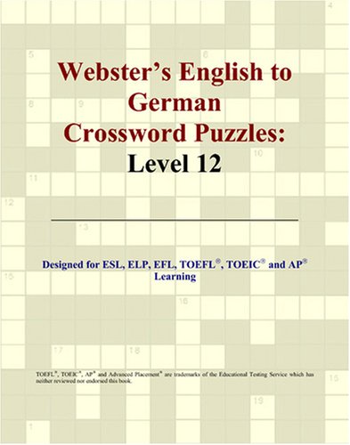 Buy Webster's English to German Crossword Puzzles: Level 12 — BookShops.in