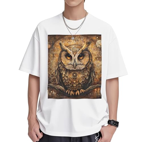 T-shirt coton femme motif chouettes idéal pour vos sorties décontractées