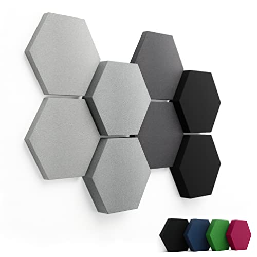 FENNEXT® Schallabsorber Akustikpaneele [8 Stk.] für spürbar reduzierte...