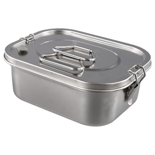 Boîte à déjeuner inox double couche 1800ml pour repas nomade - 8