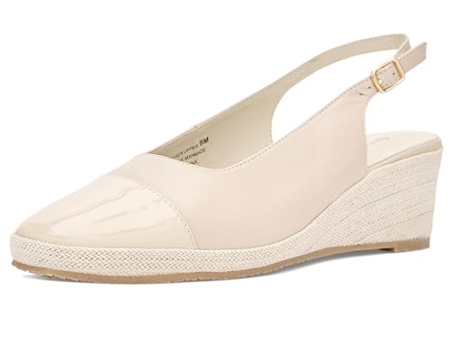 David Tate Sapato escarlate feminino, Couro cinza-acastanhado claro/couro envernizado, 9.5 Narrow