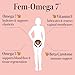 SeabuckWonders Organic Fem-Omega7 Vaginal Moisture Support Softgels, 60 Count, 30 Day Supply, Sea Buckthorn Oil Vaginal Moisturizer, Supports Female Dryness, Feminine Care