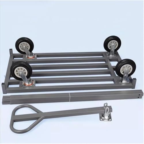 Carretilla Industrial Plegable con Manillar Ajustable Gris miniatura 1