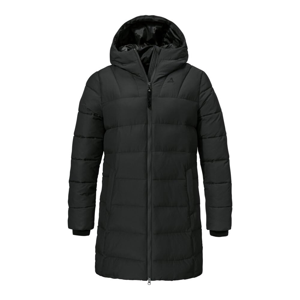 Schöffel Damen Ins Parka Style Boslix WMS, wärmende Winterjacke mit synthetischer Daune, wind- und wasserabweisende Funktionsjacke mit gefütterter Kapuze