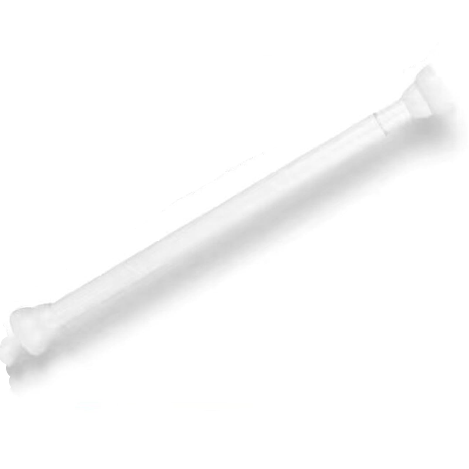 Stainless Steel Shower Curtain Rod, Nonslip Tension Curtain Rod, 10-78 in No Drill for Bedroom Bathroom Closet Kitchen(White,128-200cm/51-78in)