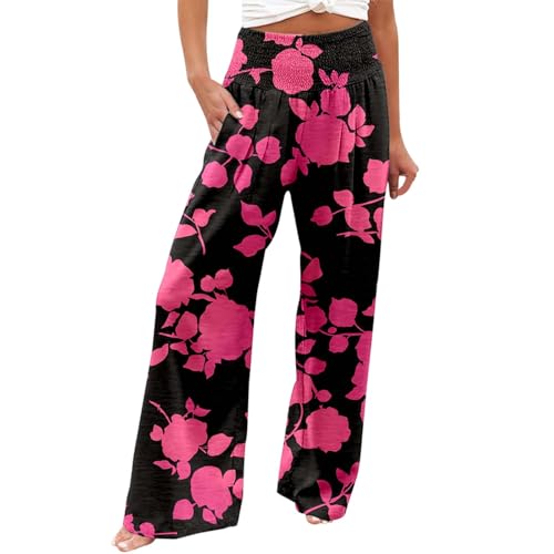 Pantalon femme chic et élégant à jambes larges avec ceinture en tissu premium