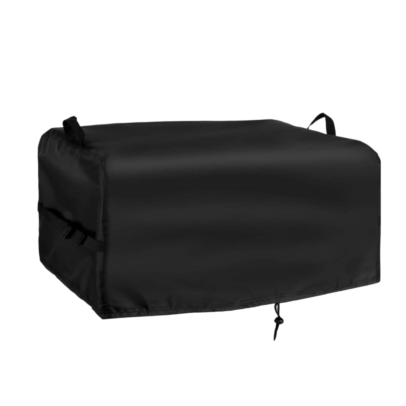 Fritteusen-Schutzhülle mit Kordelzug staubdicht Fritteusen-Abdeckung abwaschbar Fritteusenschutzhülle mit Griff für Imbisswagen , Schwarz 600D PVC , 22.5"L X 20.5"W X 14"H Zoll