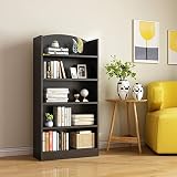 MIN WIN 47.24" Tall Bookcase and Bookshelf, Open Shelf Wood Bookcase with 5-Tier Storage Shelves,Boo