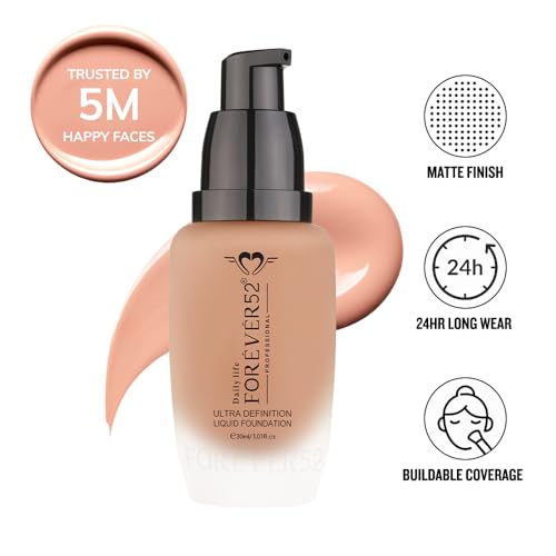 Image of Daily Life Forever52 Ultra Definition Liquid Foundation | 24H Wear, Medium to Full Coverage, Long Lasting, Anti-Aging, Satin Finish| All skin type - Pralines Cake (FLF006) 30ml