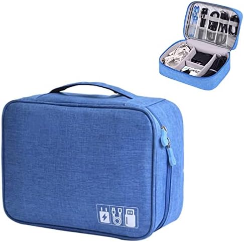 Câble Organisateur Sac, Double Couche Voyage Electronique Accessoires Organisateur Tidy Sac En