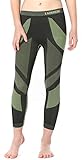 thermohose jungen 116 In der EU hergestellt Ladeheid Kinder Mädchen Jungen Thermoaktive Lange Unterhose LASS0009 (Schwarz/Grün, 122-128)