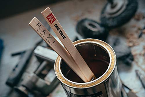 Metrie™ hoogwaardig roerhout, houten spatel, verfmengspatel (26 x 1,6 cm), geschikt voor het roeren van verf, lak of knutselhout, 100 stuks - Afbeelding 6