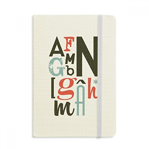 Carnet de notes A5 avec couverture rigide tissu et journal intime classique multicolore