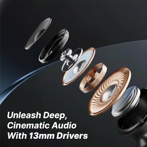 Image of Toreto Tunz Pro Wired in Ear Headphones with in-line Microphone for Best Calling Experience, 13mm Driver for Cinematic Audio Enhanced Bass, Magnetic Earbuds,Soft Silicon,Snug-fit Design for Comfort