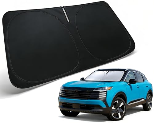 Image of Windshield Sun Shade for 2025 2026 Nissan Kicks Accessories | Car Front Window Sun Visor & Heat Shield | 240T Sunshade Protection Blocks UV Rays Keep Your Car Cooler