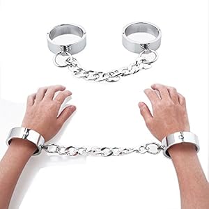 Fly love Een paar edelstaal restraint handboeien voor vrouwen bondage boeien handboeien (55 mm)