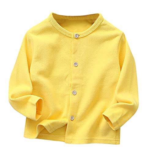 Kids Boys Girls Cardigan Sweaters Long Sleeve Knit Cardigan Sweater Fall Winter Outerwear Coats