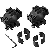 ToopMount Scope Rings for 30mm/1" Diameter Tube, High Profile Scope Ring Adapter with 1" Spacer S...