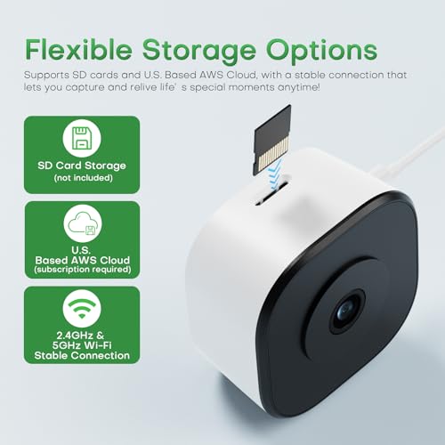HomiQ 5MP 3K No Drill Window Security Camera, 2.4GHz & 5GHz WiFi Indoor Window Camera Color Night Vision with Anti-Glare, Person and Motion Detector, 24/7 Recording, Easy Install for Apartment,Rental - image 5