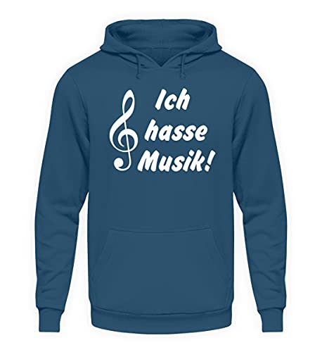 Sweat à capuche unisexe noir imprimé avec message humoristique allemand sweat-shirt à poche