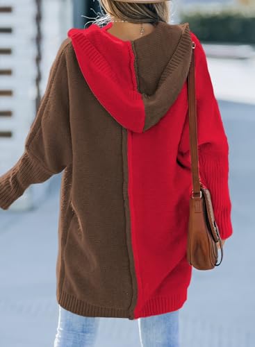 Image of Astylish Women 2026 Fall Clothes Outfits Hooded Knit Cardigan Sweaters