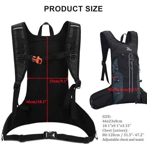 Sac à dos de course avec poche d'eau idéal pour le marathon