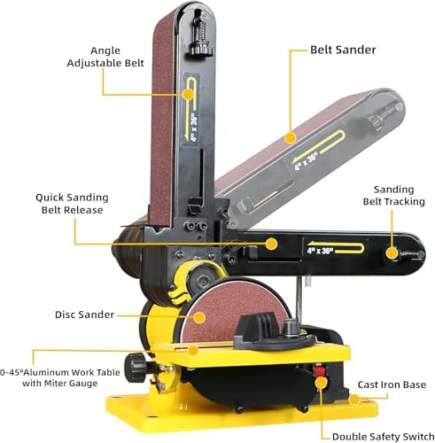 Woodskil 6-Inch Belt Disc Sander