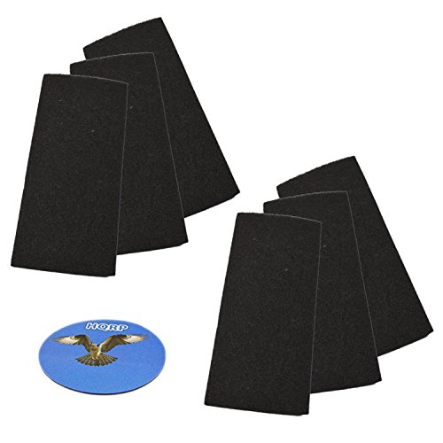 HQRP 6-pack Carbon Filter for Bionaire BAP260, BAP520, BAP815, BAP825, BAP9200, BAP9700, BAP9800