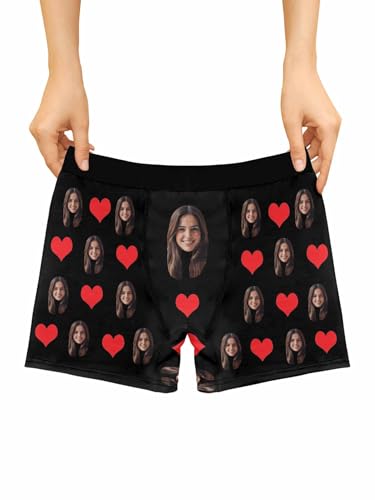 Personalized Boxers for Men, Customized Long Underwear, Gifts for Boyfriend Husband XS-5XL