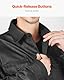 VEVOR Unisex Flammhemmende Schweißerjacke für Männer und Frauen, Schwarz, Medium/Large