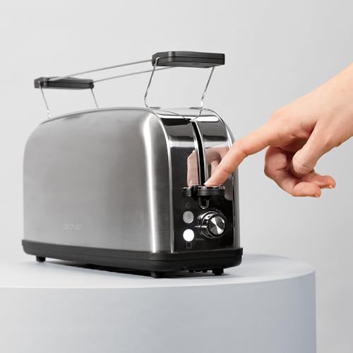 Grille-Pain Cecotec Toastin' Time 850 Inox Long – 850 W, Fente Large 3,8 cm - vue 5