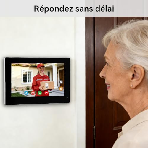 Interphone vidéo Full HD pour sécuriser l'accès avec détection de mouvement