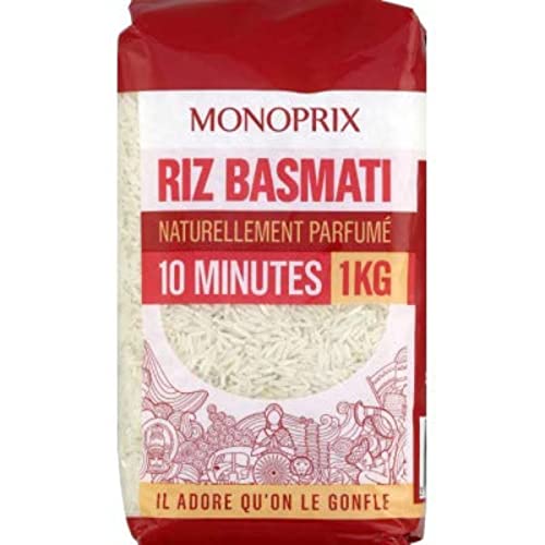 Monoprix Riz basmati naturellement parfume 10 minutes - Le paquet de 1 kg